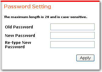 WUI Password