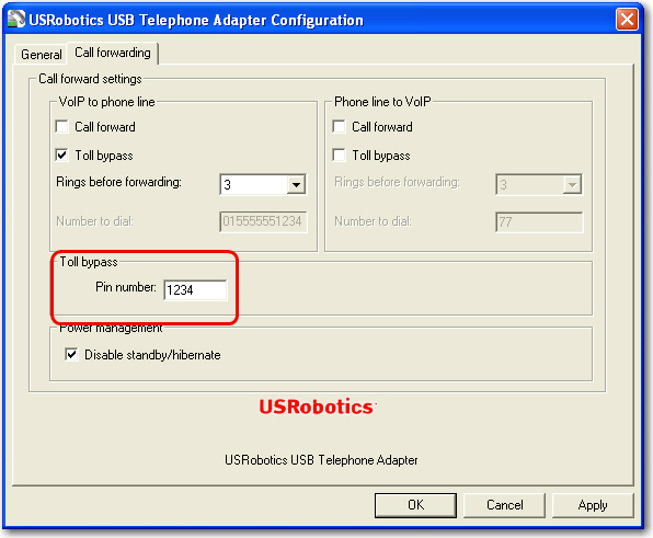 Skype to Phone Line - Toll Bypass Screen